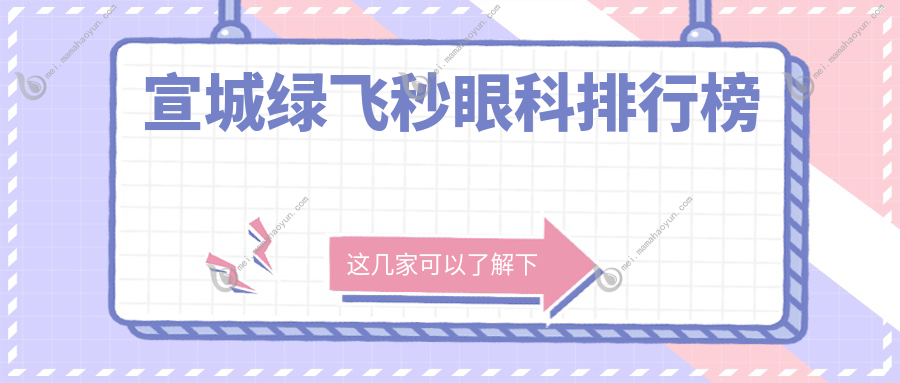 宣城绿飞秒眼科排行榜
