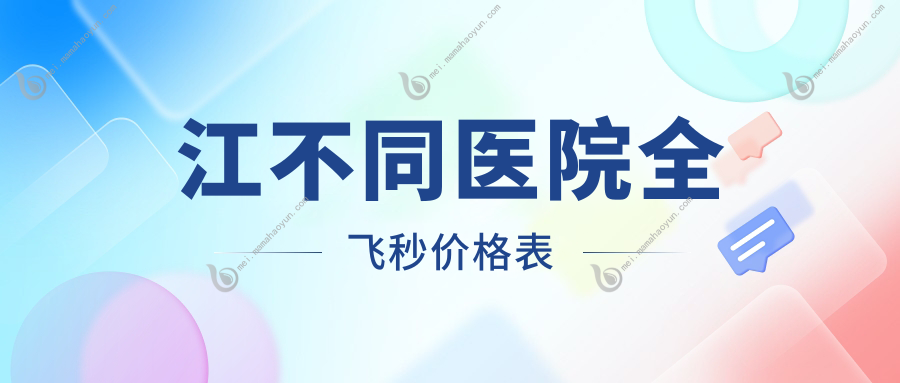 江不同医院全飞秒价格表