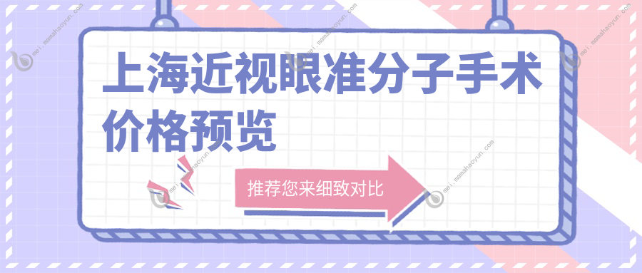 上海近视眼准分子手术价格预览