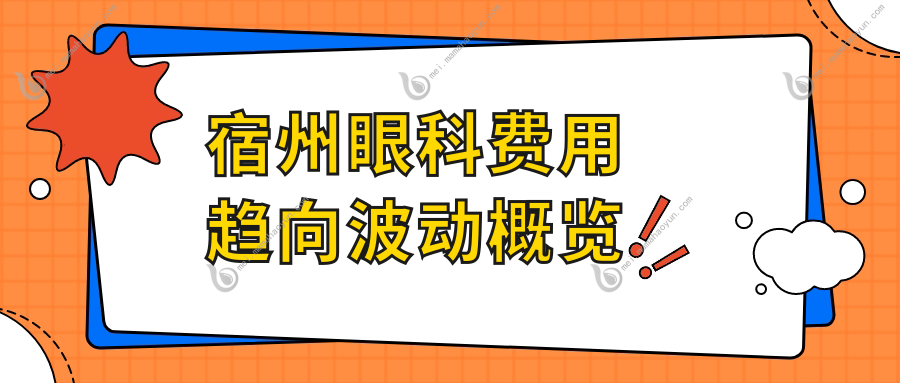 宿州眼科费用趋向波动概览
