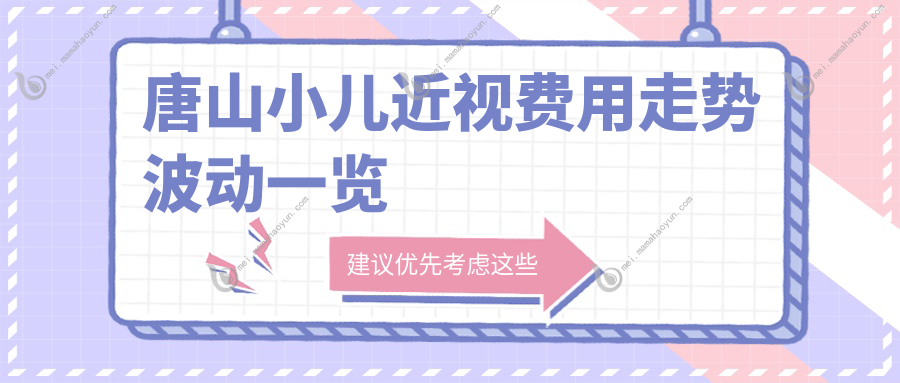 唐山小儿近视费用走势波动一览
