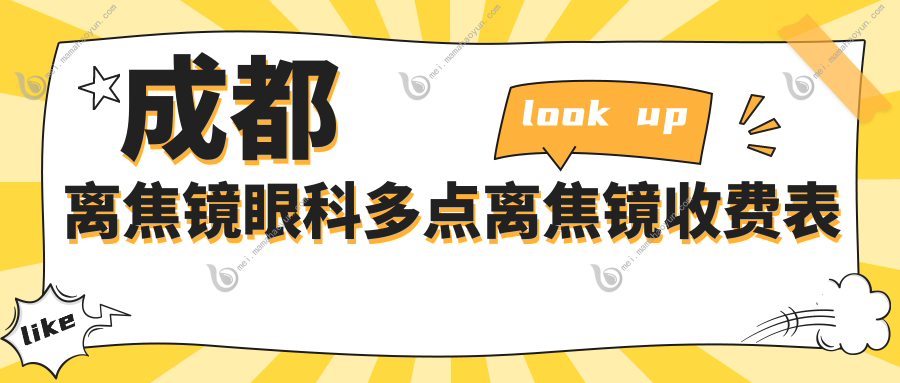 成都离焦镜眼科多点离焦镜收费表