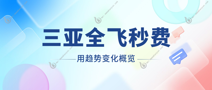 三亚全飞秒费用趋势变化概览