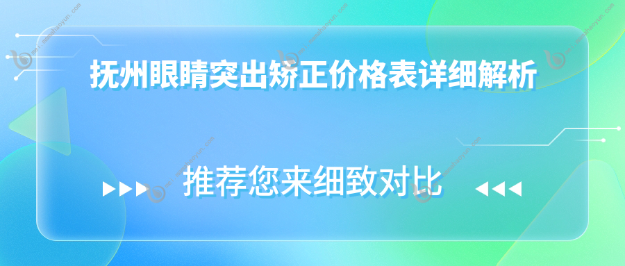 抚州眼睛突出矫正价格表详细解析