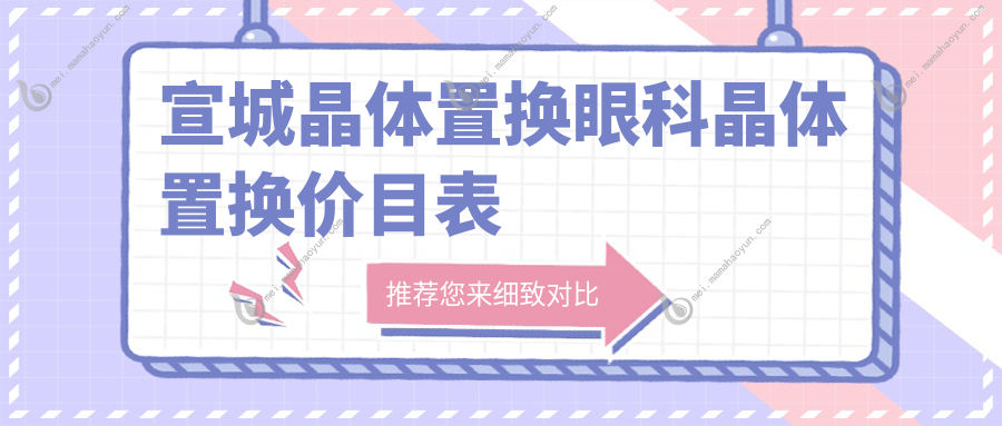 宣城晶体置换眼科晶体置换价目表