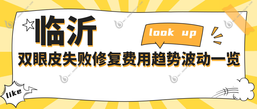 临沂双眼皮失败修复费用趋势波动一览