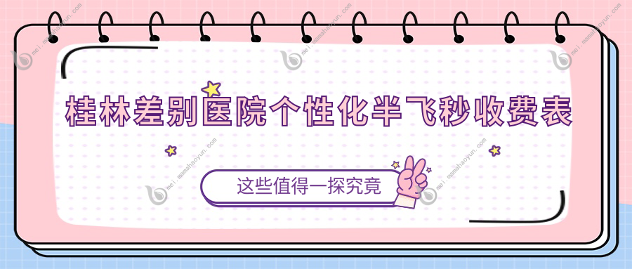 桂林差别医院个性化半飞秒收费表