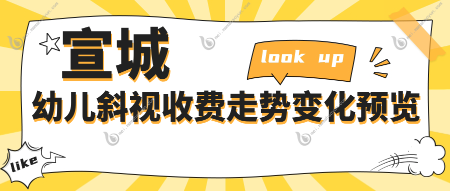 宣城幼儿斜视收费走势变化预览
