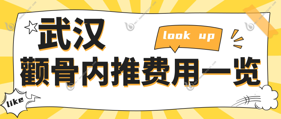 武汉颧骨内推费用一览