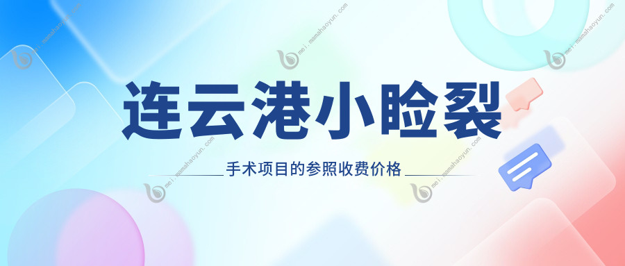连云港小睑裂手术项目的参照收费价格表