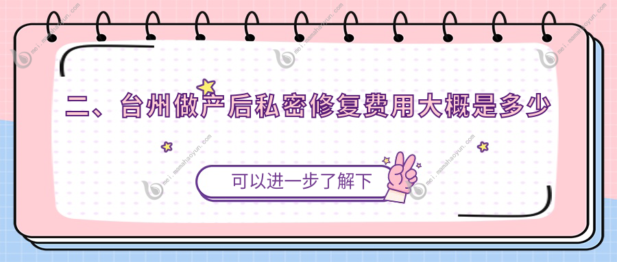 二、台州做产后私密修复费用大概是多少钱？韩辰6089、爱莱美7160、维多利亚5660