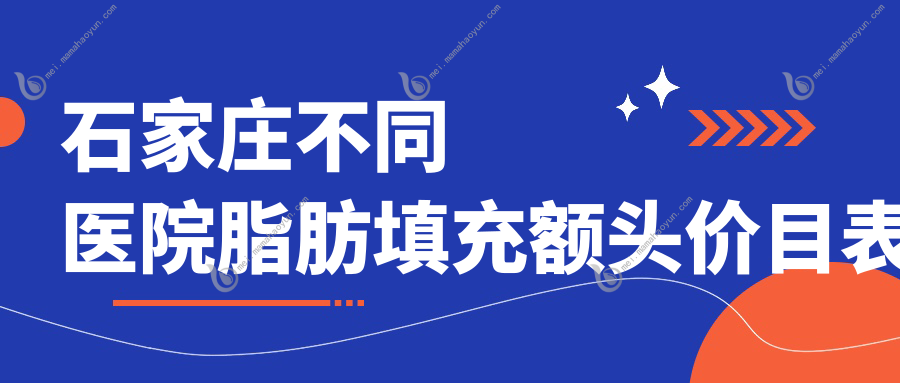 石家庄不同医院脂肪填充额头价目表