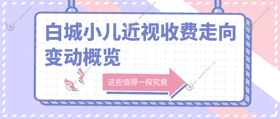 白城小儿近视收费走向变动概览