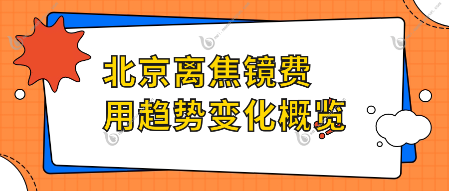 北京离焦镜费用趋势变化概览