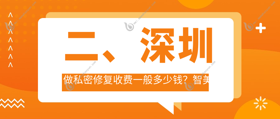二、深圳做私密修复收费一般多少钱？智美秀7168