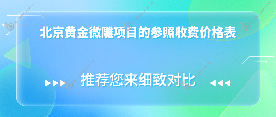 北京黄金微雕项目的参照收费价格表
