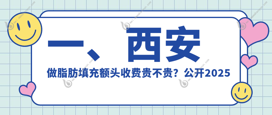 一、西安做脂肪填充额头收费贵不贵？公开2025西安脂肪填充额头价目单