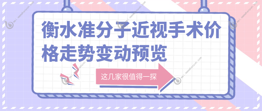 衡水准分子近视手术价格走势变动预览
