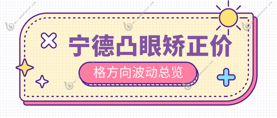 宁德凸眼矫正价格方向波动总览