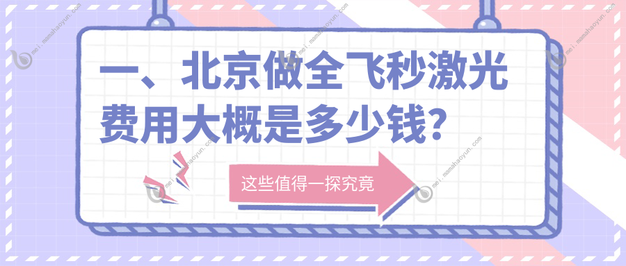 一、北京做全飞秒激光费用大概是多少钱？出炉2025北京全飞秒激光价格表