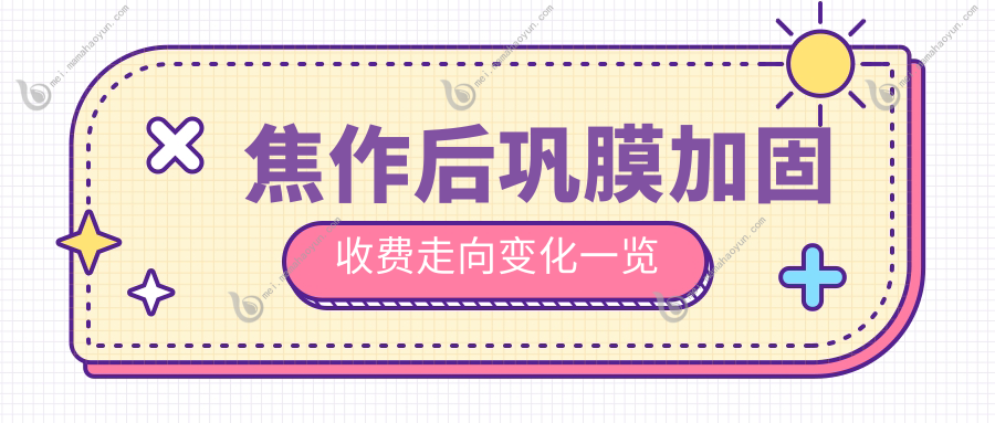 焦作后巩膜加固收费走向变化一览