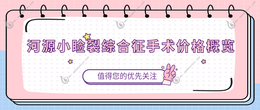 河源小睑裂综合征手术价格概览