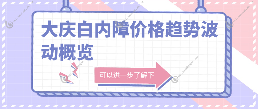 大庆白内障价格趋势波动概览