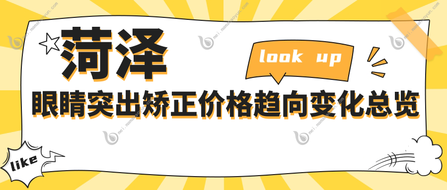菏泽眼睛突出矫正价格趋向变化总览