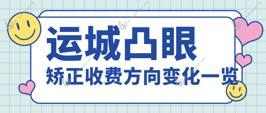 运城凸眼矫正收费方向变化一览