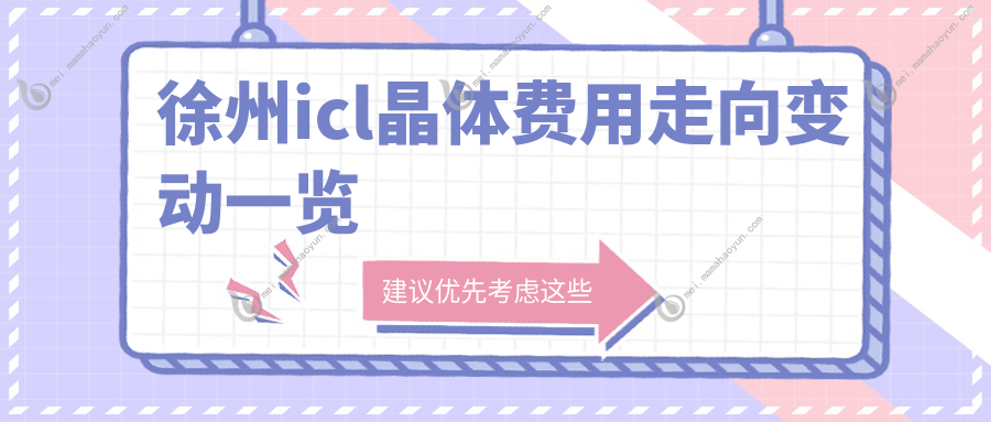 徐州icl晶体费用走向变动一览