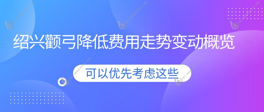 绍兴颧弓降低费用走势变动概览
