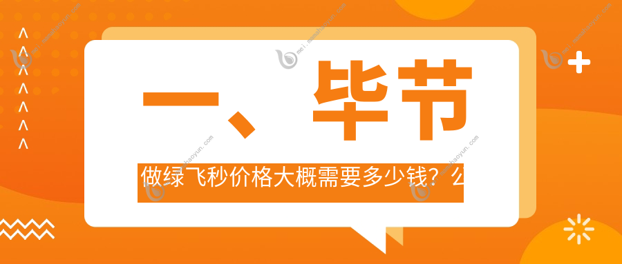一、毕节做绿飞秒价格大概需要多少钱？公布2025毕节绿飞秒价目表
