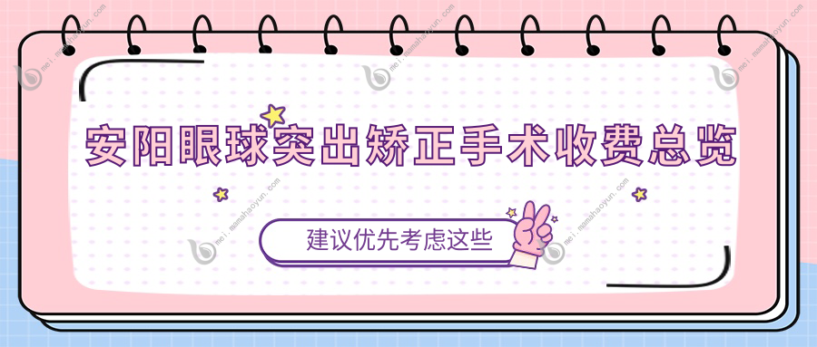 安阳眼球突出矫正手术收费总览