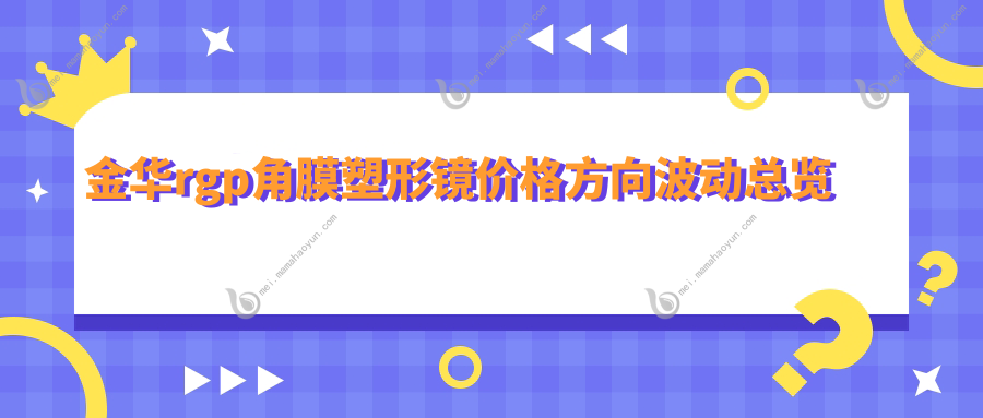 金华rgp角膜塑形镜价格方向波动总览