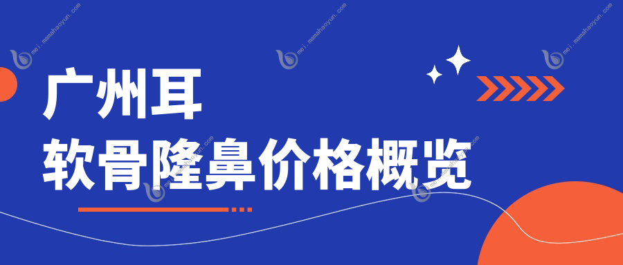 广州耳软骨隆鼻价格概览