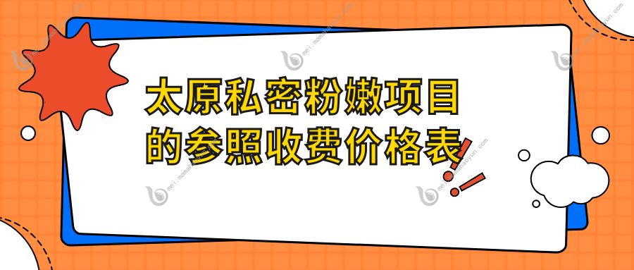 太原私密粉嫩项目的参照收费价格表