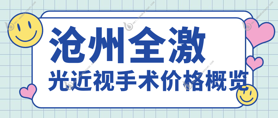沧州全激光近视手术价格概览
