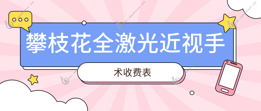攀枝花全激光近视手术收费表