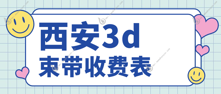 西安3d束带收费表