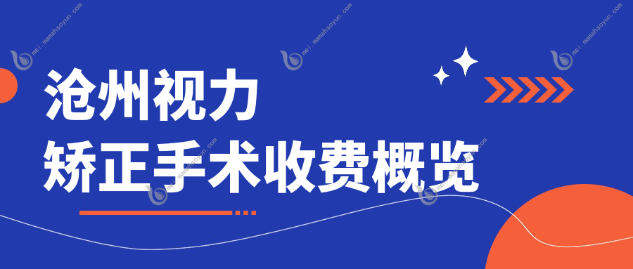 沧州视力矫正手术收费概览