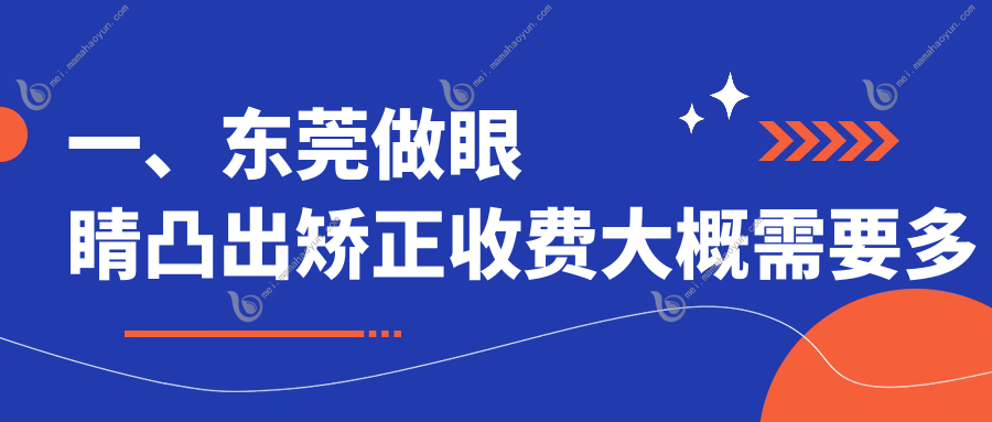 一、东莞做眼睛凸出矫正收费大概需要多少钱？更新2025东莞眼睛凸出矫正价目单