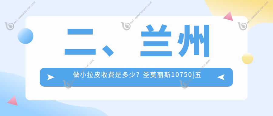 二、兰州做小拉皮收费是多少？圣莫丽斯10750
