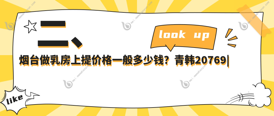 二、烟台做乳房上提价格一般多少钱？青韩20769