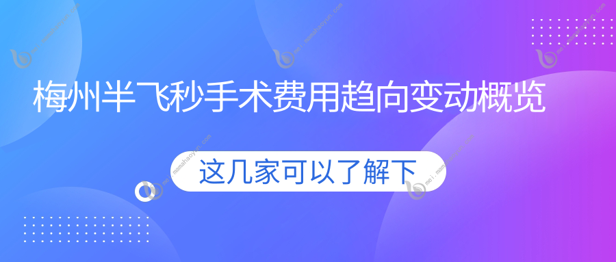 梅州半飞秒手术费用趋向变动概览