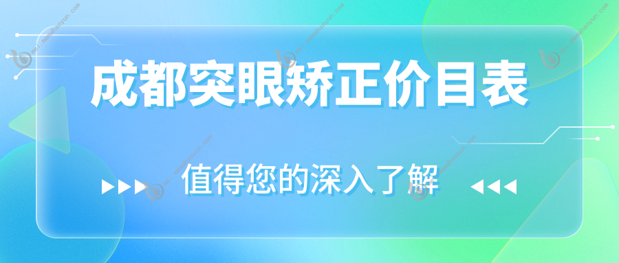 成都突眼矫正价目表