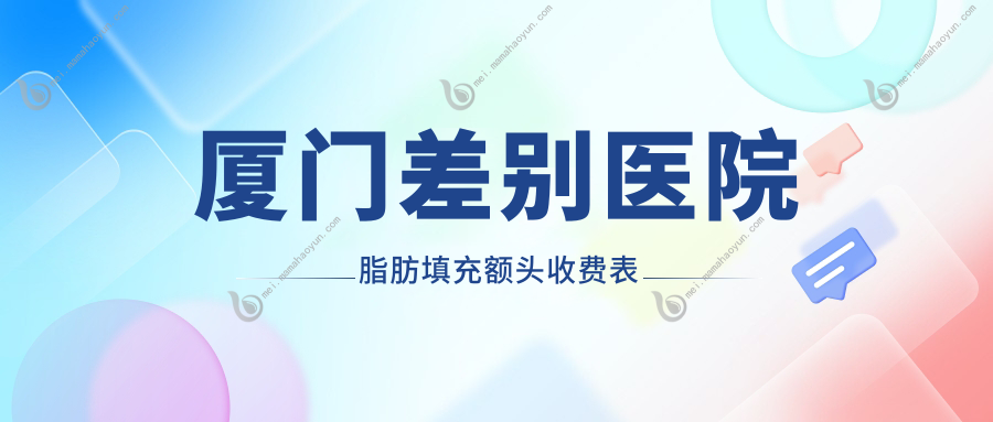 厦门差别医院脂肪填充额头收费表