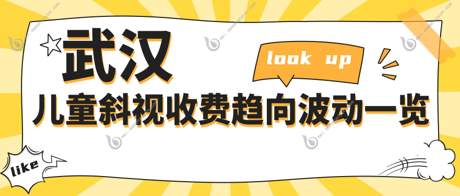 武汉儿童斜视收费趋向波动一览