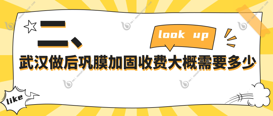 二、武汉做后巩膜加固收费大概需要多少钱？爱尔眼科5188、自在视眼科6459、观视界5069