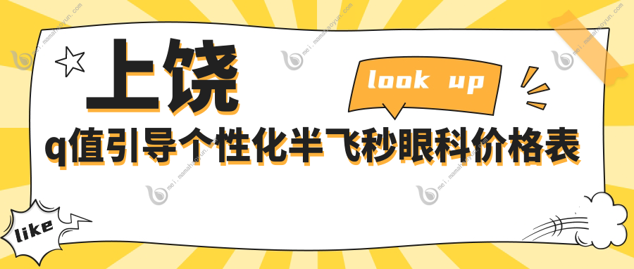 上饶q值引导个性化半飞秒眼科价格表